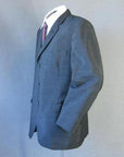 side view, long lean 60s suit jacket