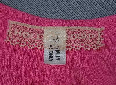 70s 80s vintage designer dress label, Holly Harp