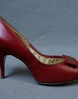 1950s vintage red stiletto heels