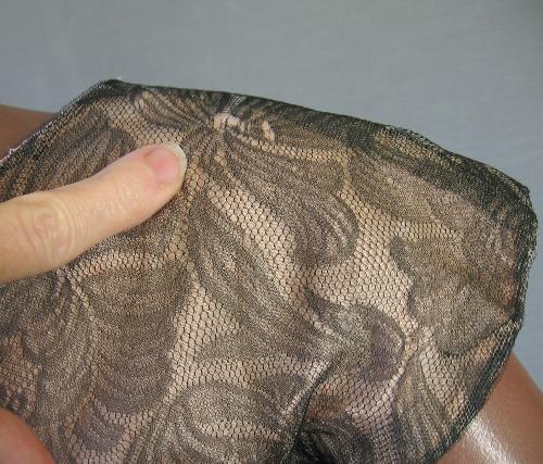 small flaw, lace detail 50s dress Parnis Milgrim