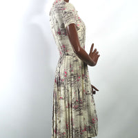 side view, fit and flare summer dress