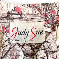 50s 60s vintage dress label, Judy Sue Dallas