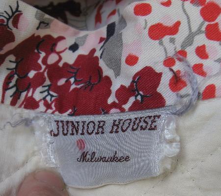 vintage 50s Junior House skirt label