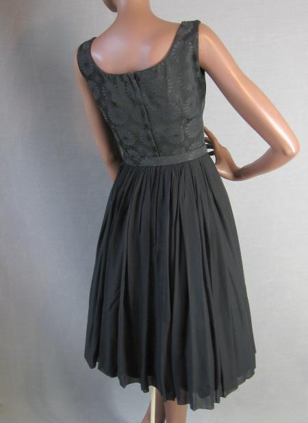 back view, L'Aiglon full skirt Little Black Dress 