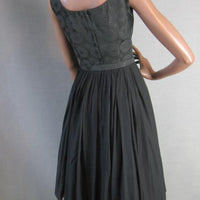 back view, L'Aiglon full skirt Little Black Dress 