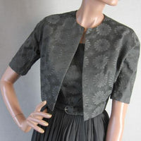 50s 60s brocade bolero jacket with dress