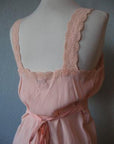 close up back view, 30s 40s Barbizon night gown bodice