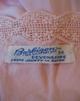 30s 40s nightgown label, Barbizon Devonshire crepe jaunty rayon