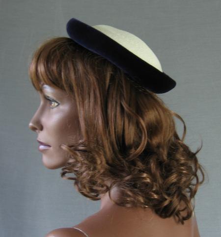 1950s vintage doll hat side view