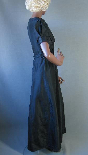 side view 1930s vintage formal gown