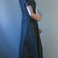 side view 1930s vintage formal gown