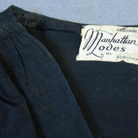 1930s Manhattan Modes vintage party dress label