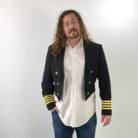 vintage short formal military jacket USN