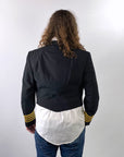 back view, USN cropped dress blues jacket