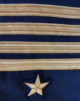 close up detail of stars and bars, USN officer's jacket