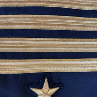 close up detail of stars and bars, USN officer's jacket