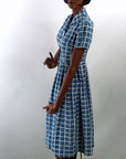 side view, 50s cotton day dress