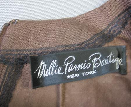 70s boss lady dress label, Molly Parnis