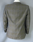 back view, 60s sharkskin suit jacket