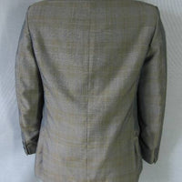 back view, 60s sharkskin suit jacket