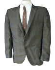 vintage 1960s men's suit jacket subtle plaid sharkskin