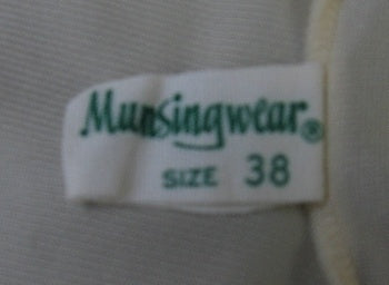 50s 60s nylon nightgown label, Munsingwear