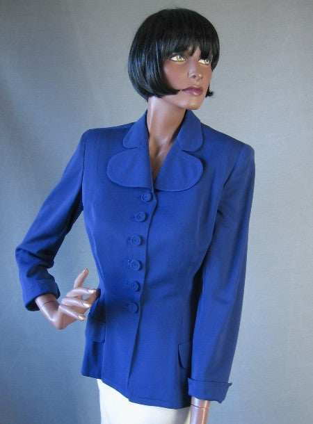 1940s fit &amp; flare women&#39;s designer suit jacket