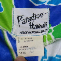 70s Hawaiian mermaid dress label, Paradise Hawaii
