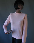 vintage 1960s pink long sleeved pullover sweater