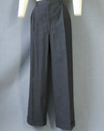 full length view 40s 50s cuffed pleat front pants