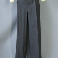 full length view 40s 50s cuffed pleat front pants