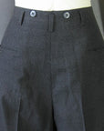 back close-in view 40s 50s men's pants