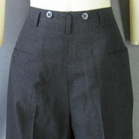 back close-in view 40s 50s men's pants