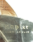 close up, logo of 40s shoe store: Napier Minneapolis