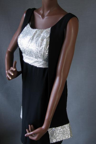 silver 60s dress Austin Powers Vanessa Costume - 60s Spy Outfit