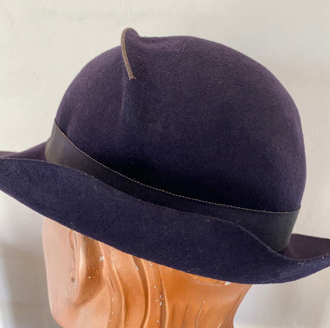 back view, 30s fedora for women