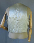 back view, 50s vintage men's metallic vest