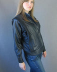 another view, 80s cafe racer leather jacket