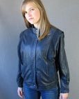 80s Michael Jackson inspired leather cafe racer jacket