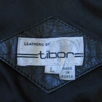 80s bomber jacket label, Leathers by Tibor