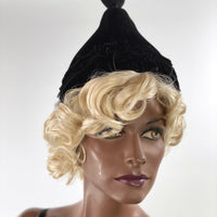 another view, 40s 50s pixie designer hat