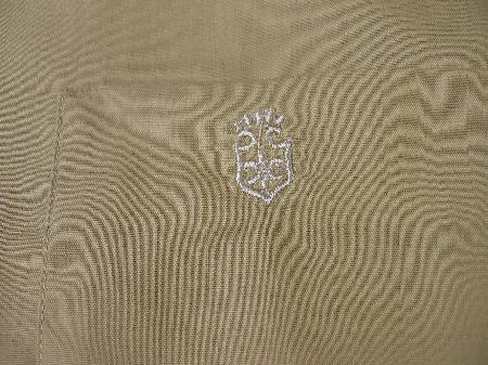close up detail, Towncraft embroidered logo NOS