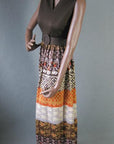 1960s vintage Bohemian maxidress