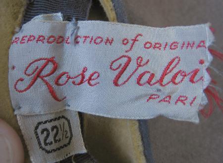 30s 40s hat label, Rose Valois Paris, Reproduction of Original