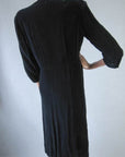 back of 40s velvet Little Black Dress