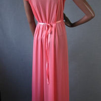 back view, 50s Vanity Fair coral pink nightie