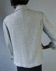 back view, cashmere 1950s jacket