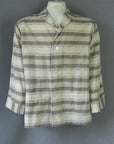 Striped 1950s pajama shirt or casual shirt