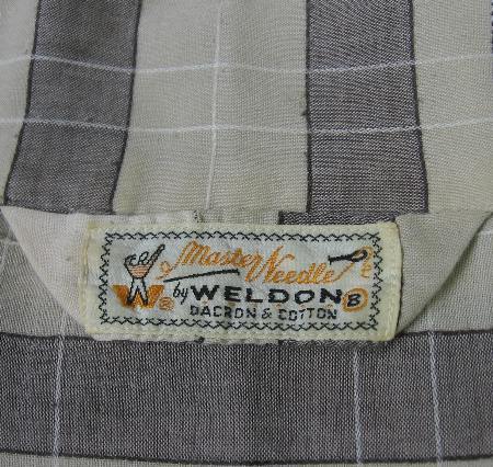vintage 50s Weldon pajamas label Master Needles