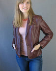 another view, 1970s leather jacket blazer